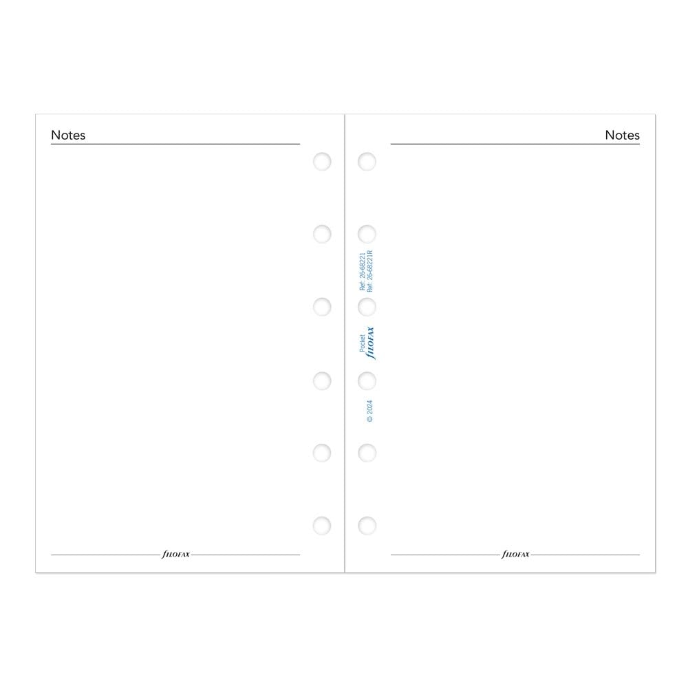 Filofax Taschenkalender 2026, 1 Woche auf 2 Seiten, englisch, 8,1 x 12 cm
