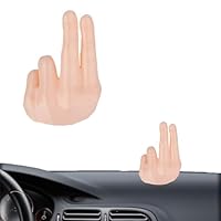 Lixstyea Auto Simulations Fingerornamente - Winkende Hand schmücken Für Armaturenbrett Im Auto, Kreativ Auto-Innenausstattung