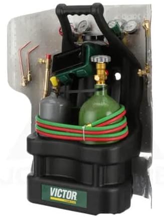 Turbo Torch 0-W-J and 2-W-J Oxy-Acetylene Brazing Kit with MC and R Tanks (G150-J-CPT)