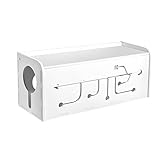 AGPtEK Cable Box for Desk/TV /Computer|Cable Management|Cable Storage Box , White