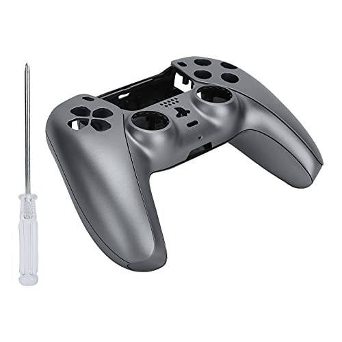 Coque de Boîtier de Contrôleur de Jeu, Matériau ABS, Couvercle de Boîtier de Manette de Jeu, Pièces de Rechange pour Manette PS5 avec Tournevis(Gris) Cover
