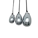 MUMAMCY 3PC Terahertz Stone Yoni Egg Set Natural Terahertz Quartz Massage Eggs Ball Repair Tightening Kegel Muscle Exercise Care