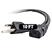 C2G / Cables To Go 03134 10ft 18 AWG Universal Power Cord (NEMA 5-15P to IEC320C13)