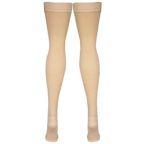 Amazon Basic Care Medical Compression Stockings, 20-30 Mmhg Support, Women & Men Thigh Length Hose thumb #8