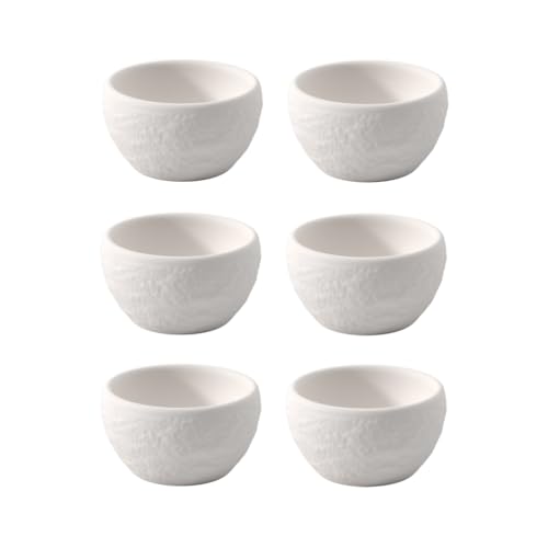 Villeroy & Boch - Manufacture Rock Blanc Eierbecher Weiß, Spülmaschinenfest, Matte Schieferoptik, Modernes Design, Als Shotglas/Schnapsglas Verwendbar, Premium Porzellan