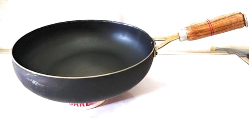 Wok de hierro con mango de madera 2.4 l 24 cm miniatura 5