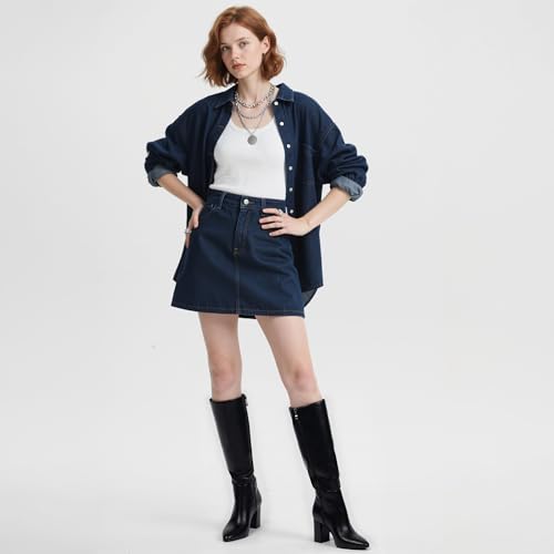 Womens Black Knee High Boots Chunky Heel Pointed Toe Classic Knee High Boots for Women Tall Boot Winter Fall Fashion Boot Size 7.53