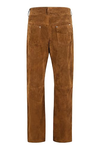 Mens Real Leather Pant Cow Suede Motorcycle Style Soft Strong Jean Style Trouser 5012