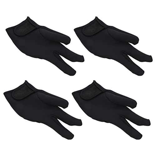 NOLITOY Heat Resistant Gloves Mitts for Hairdressing 4pcs 3-finger Reusable Gloves for Curler Flat Ir