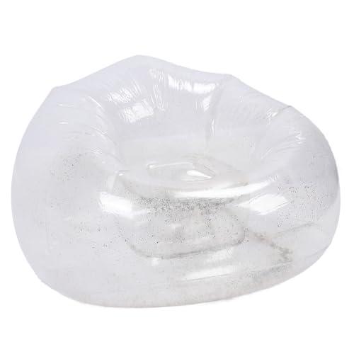 Siège de canapé gonflable transparent Eujgoov pour dortoir, fêtes et camping