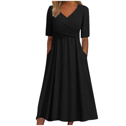 langes sommerkleid damen, kleider lang damen, kleider schwarz, maxikleid schwarz, luftige sommerkleider, sommerkleid grün, wickelkleid lang, maxi...