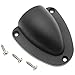LBTODH 4 Pcs Cable Vent Cover Nylon Marine Clam Shell Vent Cover Boat Transducer Wiring Cover Clamshell Vent with Mounting Screws (2.5
