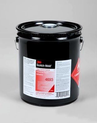 3M(TM) High Performance Industrial Plastic Adhesive 4693 Light Amber, 5 gal pail, 1 per case