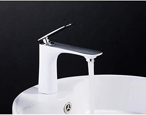 Robinet d'évier mitigeur en laiton blanc pour cuisine et salle de bain
