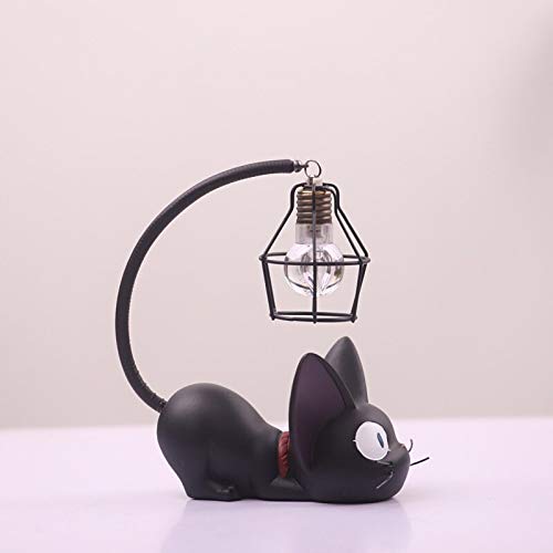 Lampa stołowa kot kreskówkowy lampka nocna żywica kot zwierzę LED lampka nocna dziecięca lampa stołowa do pokoju dziecięcego Decro Home Led lampa biurkowa oświetlenie