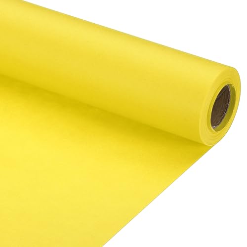 PATIKIL Geschenkpapier, 29.6cm x 10m 70 GSM Geschenkpapier Rolle Geschenkpapier Einfarbig Packpapier Wrapping Paper für Poster Pinnwand Geschenkverpackung, Gelb
