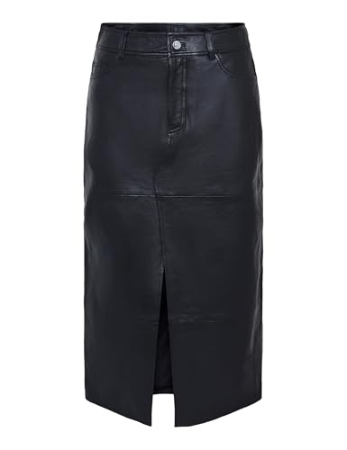 Jupe en cuir femme longue pour en finir avec les looks d'hiver ternes et sans forme