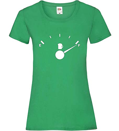 T-shirt femme vert bière en taille XS idéal pour vos barbecues et apéros d'été