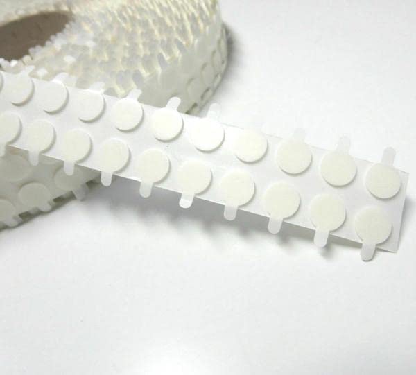 SCHAUMKLEBEPUNKTE DOPPELSEITIG stark klebend - 1 mm Dicke - aus PE-Schaum - Durchmesser 20mm - universelle Klebepunkte für Metall, Holz, Lack, Kunststoff, Papier, Pappe (5000 Stück)