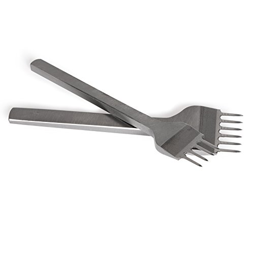 Co-Link 4Mm 1/2/4/6 Prong Metal Diy Diamond Lacing Stitching Chisel Set Leather Craft Kits #TOP2