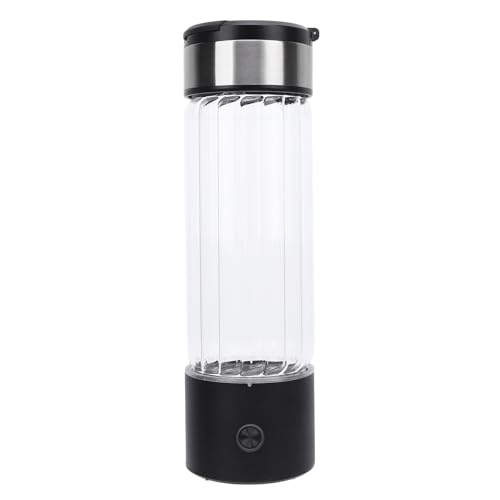 Bouteille d'eau à hydrogène ioniseur portable en verre borosilicate 460 ml