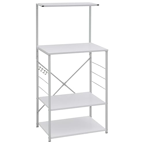 vidaXL Armadio per Microonde Bianco 60x39,6x123 cm in Truciolato