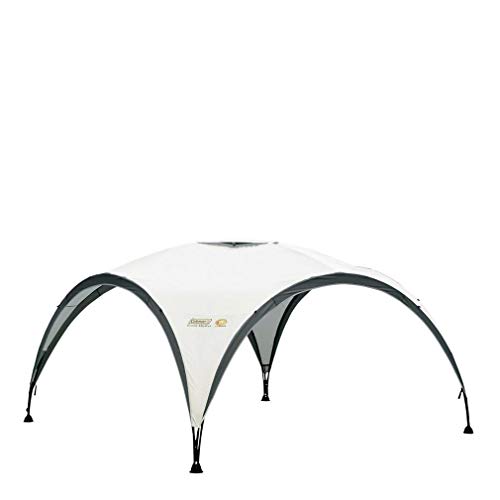 Coleman Gazebo, Event Shelter for Garden and Camping, Sturdy Steel Poles Construction, Large Tent, Portable Sun Shelter with Protection SPF 50, White/Green, M - 3 x 3 m