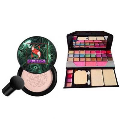 BB and CC Cream Foundation With Mushroom Head Air Cushion Puff 20g and 1 TYAGIRL 6155 Makeup KIt - (Pack of 2)-picture-24