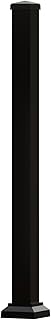 3 in. x 3 in. Heavy Duty Aluminum Railing Post Supports up to 800lbs, Porch and Deck Railing Post with AAMA2604 Powder Coating, IBC Compliant and Certified, Textured Black (39 in. Height)