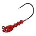 Pradco Bomber Saltwater Grade Shad-Head Jig 1/4 oz Red