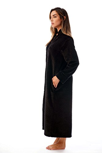 Image of Just Love Plush Zipper Lounger Solid Robe