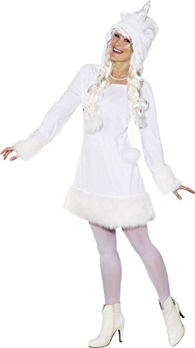NEU Damen-Kleid Einhorn mit Kapuze, Gr. 42-44