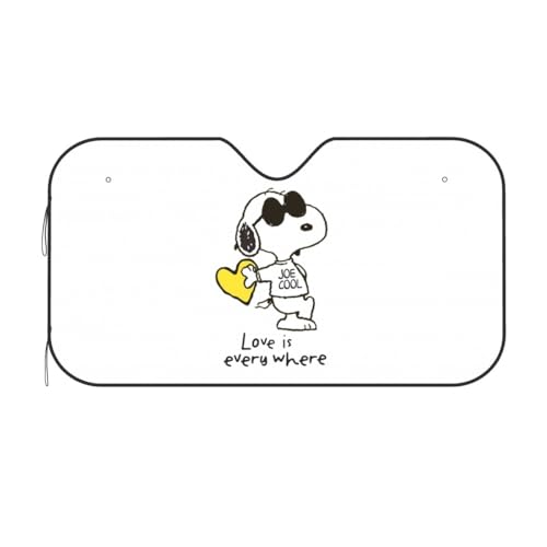 スヌーピー 車用 サンシェード 簡単着脱 吸盤 車 遮光 遮熱 紫外線カット 車用サンシェード 日よけ 日焼け対策 サンシェード 130cm×70cm