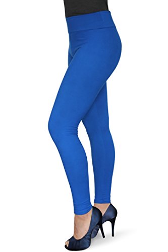 Women's solid ultra soft and stretchy full length basic leggings …