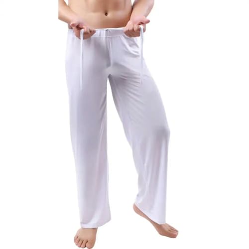 KOSTEN Pajama Pants Men Length Men Yoga Pants Quick Dry Pajama Pants Elastic Waist Plus Size Men Trousers3