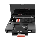 Prêt pour les aventures en plein air : profitez d'aventures en plein air avec la commodité d'un kit de lecteur de carte portable qui transfère sans effort les fichiers multimédias, doté d'un design peu encombrant avec un stockage pratique