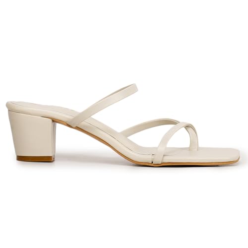 Image of TRASE Block Heel Sandals For Women - Heels For Women - Ladies Stylish Sandal - Heels Sandals For Girls - Comfortable Heels Footwear - Block Heels Sandals For Women