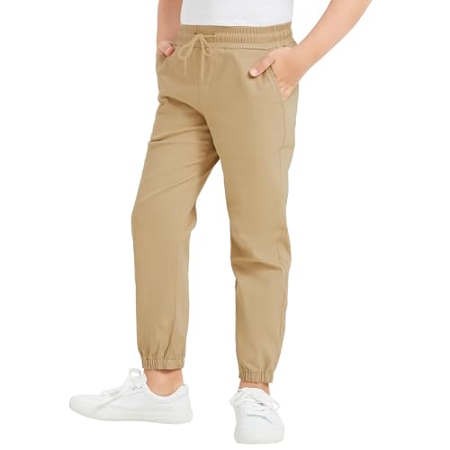 Image of Pull on Stretch School Uniform Jogger Pants for Boys and Girls(2T-16Y)