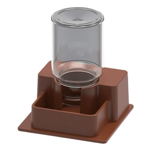 Generisch 2026 Wasserspender Für Reptilien | Automatische Abnehmbare Schüssel Für Reptilien- Wasserschale Terrarium- Die Fütterung Tränke Von (Brown, 5.7×5.7×6.5cm)