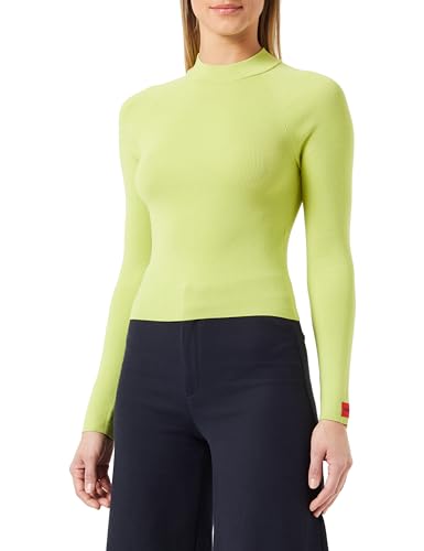 HUGO Sanduz Pull tricoté Femme en maille premium luxueuse