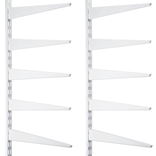 Colingmill 2 Pcs Twin Rail Upright Wall Shelving...