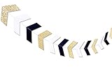 13 Feet Arrow Banner Garland Tribal Party Supplies Gold Black White Party Decorations Wild One Decor Baby Nursery Decor Tribal Banner Birthday Decorations 42 Pieces