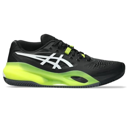 Tênis ASICS Gel-Resolution X Clay (Saibro) Masculino Preto e Verde Limão (BR, Adulto, Numérico, 42)