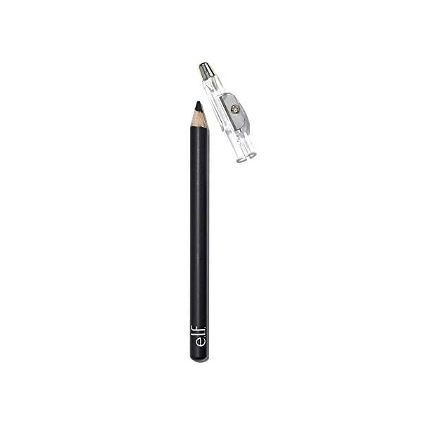 e.l.f. Satin Eyeliner Pencil with BuiltIn Sharpener, Black, 0.03 Oz