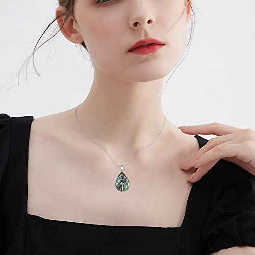 Dragonfly/Butterfly/Owl Necklaces for Women 925 Sterling Silver Moonstone Witch/Evil Eye/Celtic Cross Pendant Necklaces Boho Jewelry Gifts for Women3