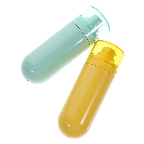 DEARMAMY 2pièces Bouteilles De Voyage Vides Rechargeables Pour Produits De Toilette Sous Vide Petites Lot