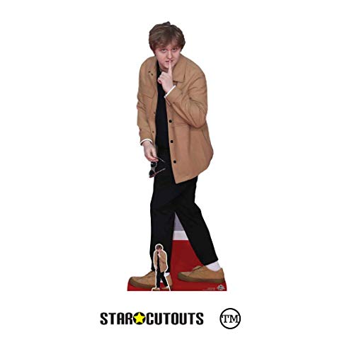 Star Cutouts CS800 Lewis Capaldi Scottish Singer Songwriter Large Fun Cardboard Perfect for Celebrity Parties, Gifting, Weddings and Events Height 174cm 5ft 8in with Free Table top Cutout, Multicolour