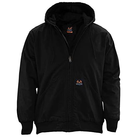 Staghorn Realtree Quilted Lined Canvas Hooded Jacket Cover