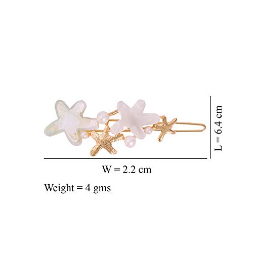 Image of Young & Forever Gift Special Fashion Celestial Stars Flower Butterfly Gold Plated Crystal Barrette Hair Clip /Pin Hair Accessories for women
