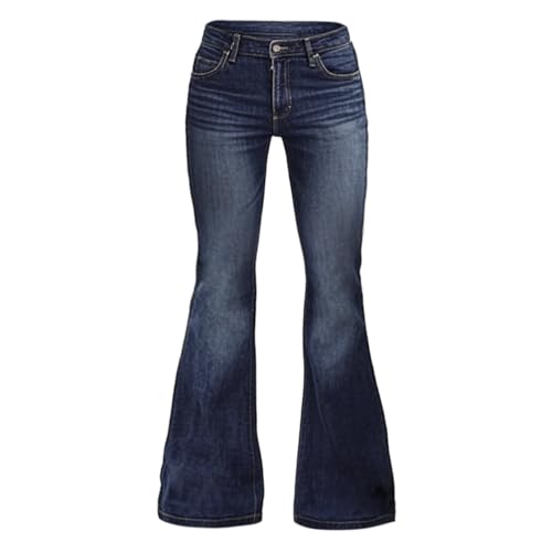 Mens Bell Bottom Jeans 70s 60s Outfits for Men Disco Pants Vintage Denim | 70s Disco Party Trousers | Stretchy High Waisted Retro Stylish Flared Pants 70s Theme Clothing Halloween Costume product thumbnail 7